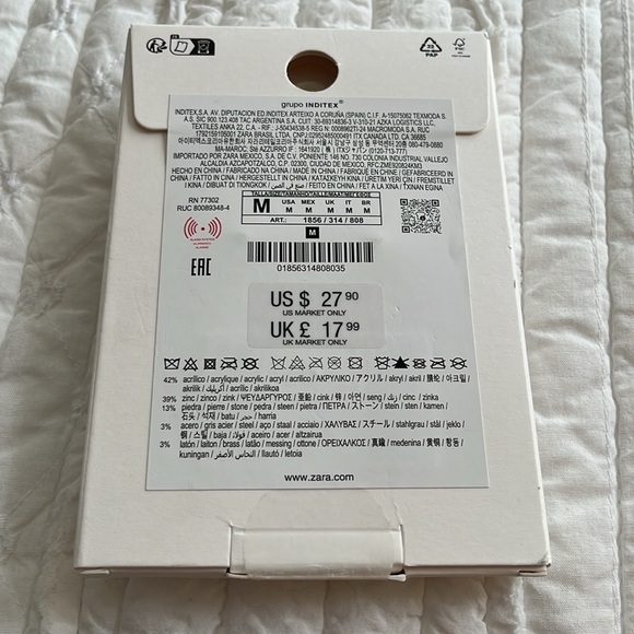 Zara Red and Blue Drop Earrings - Picture 3 of 3